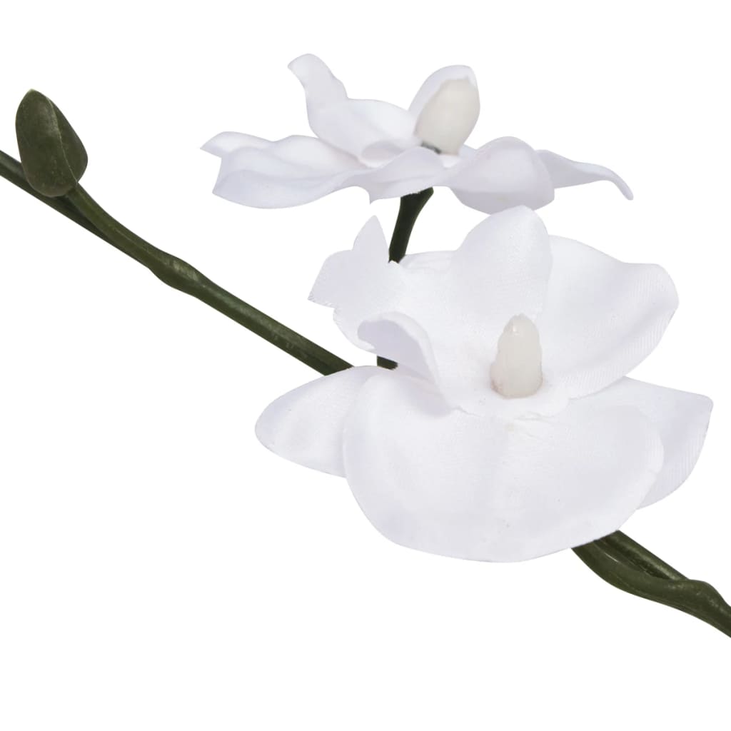 kunstig orkidépotteplante 30 cm hvid