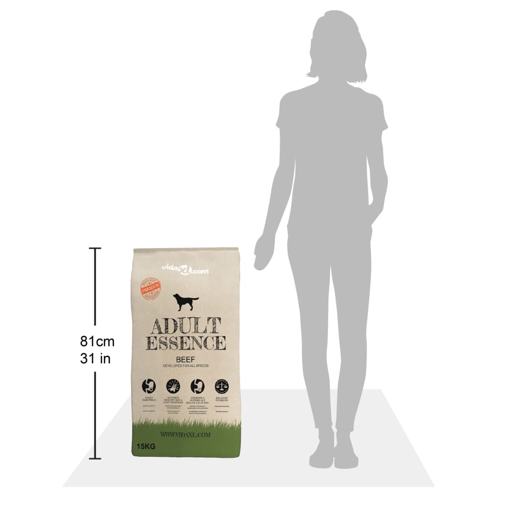 luksustørfoder til hunde Adult Essence Beef 15 kg