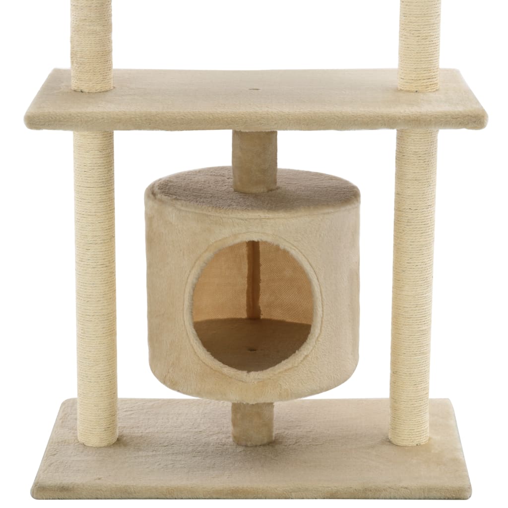 kradsetræ med sisalkradsestolper 95 cm beige