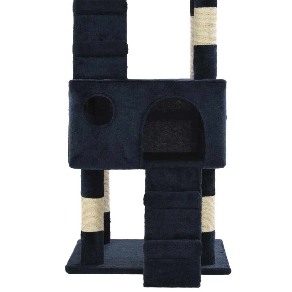 kradsetræ til katte med sisal 170 cm blue