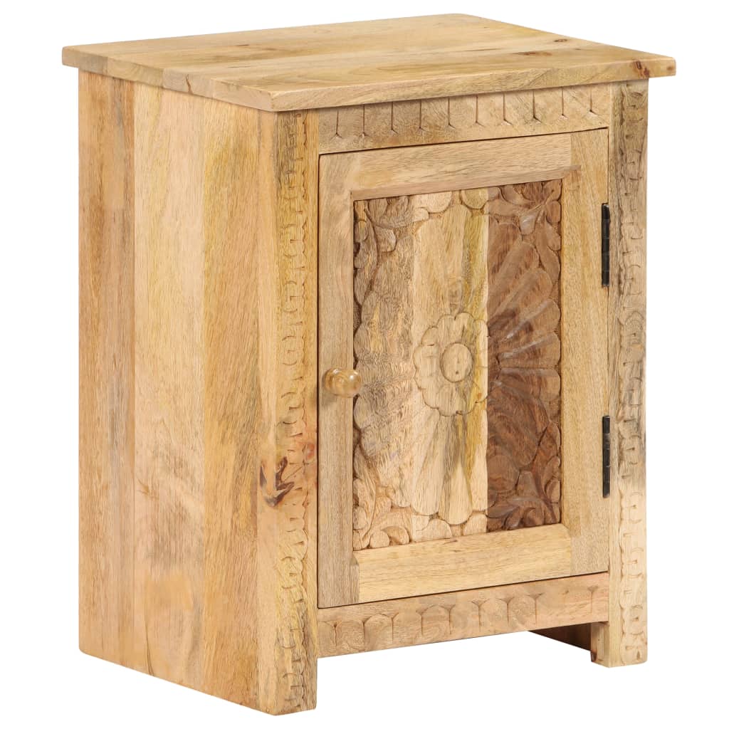 sengebord 40x30x50 cm massivt mangotræ