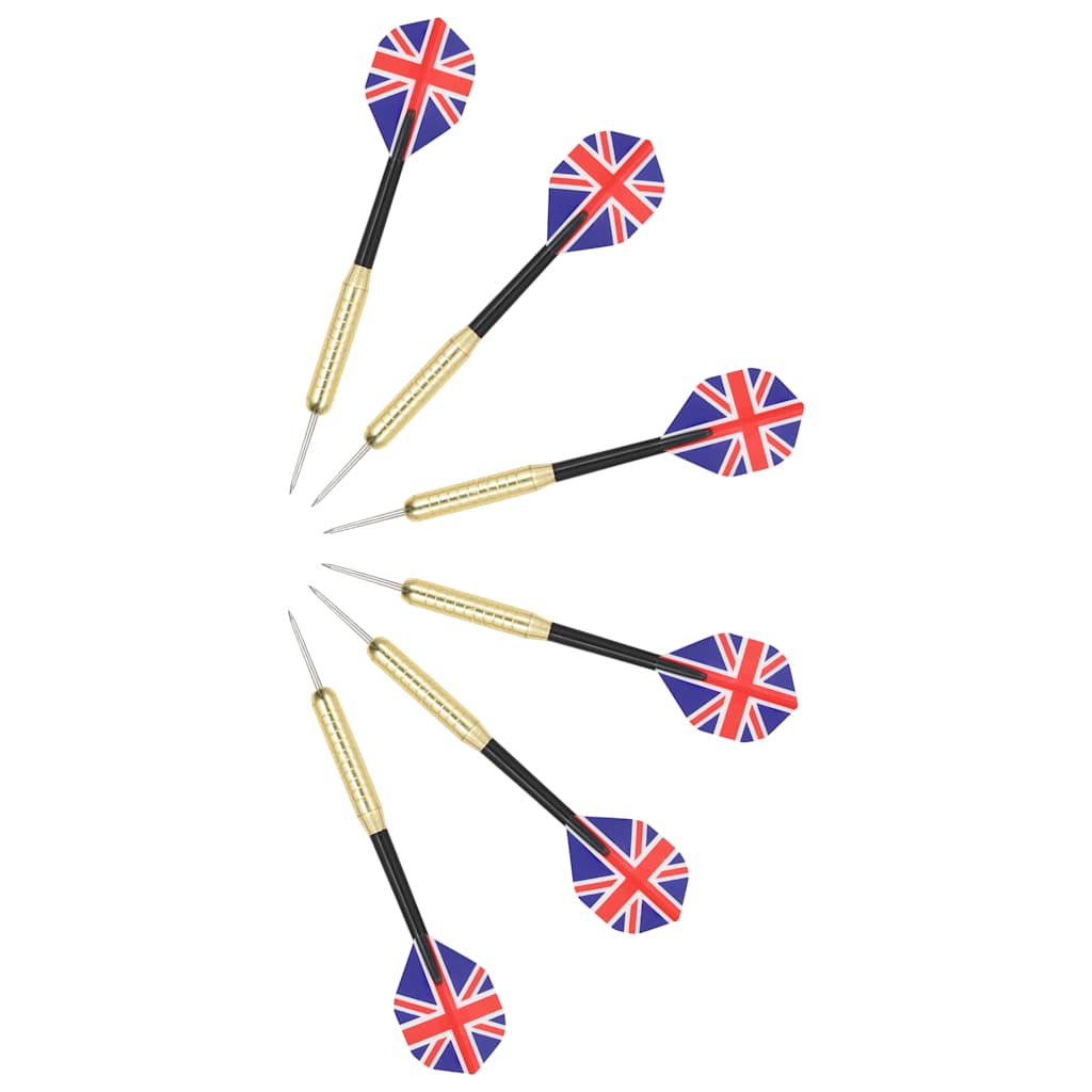 professionel dartskive i sisal med 6 dartpile