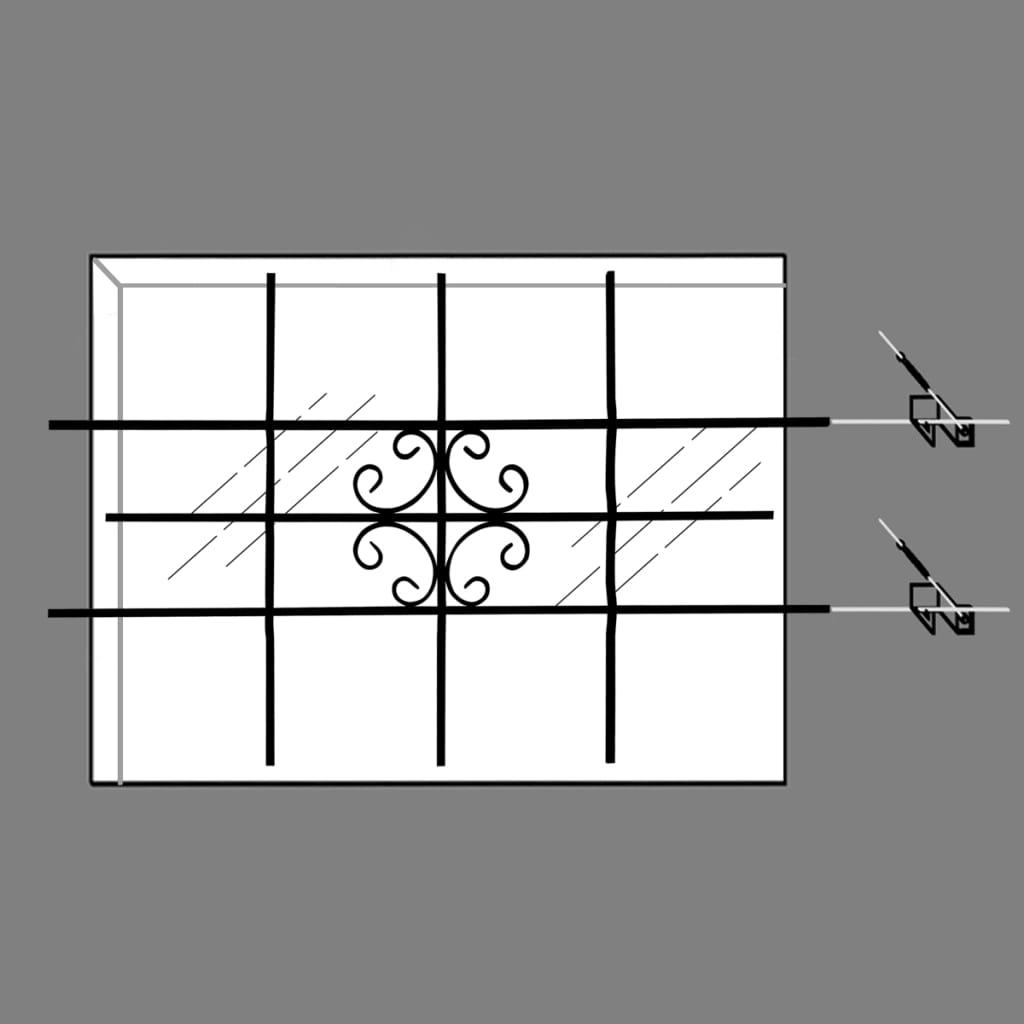 Vinduesgitter 69x114 cm