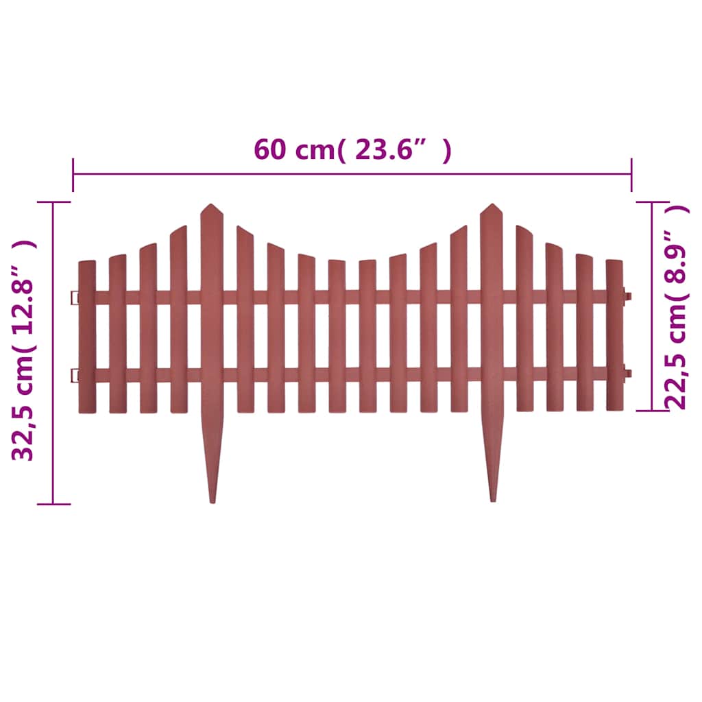 bedhegn 17 stk. 10 m brun