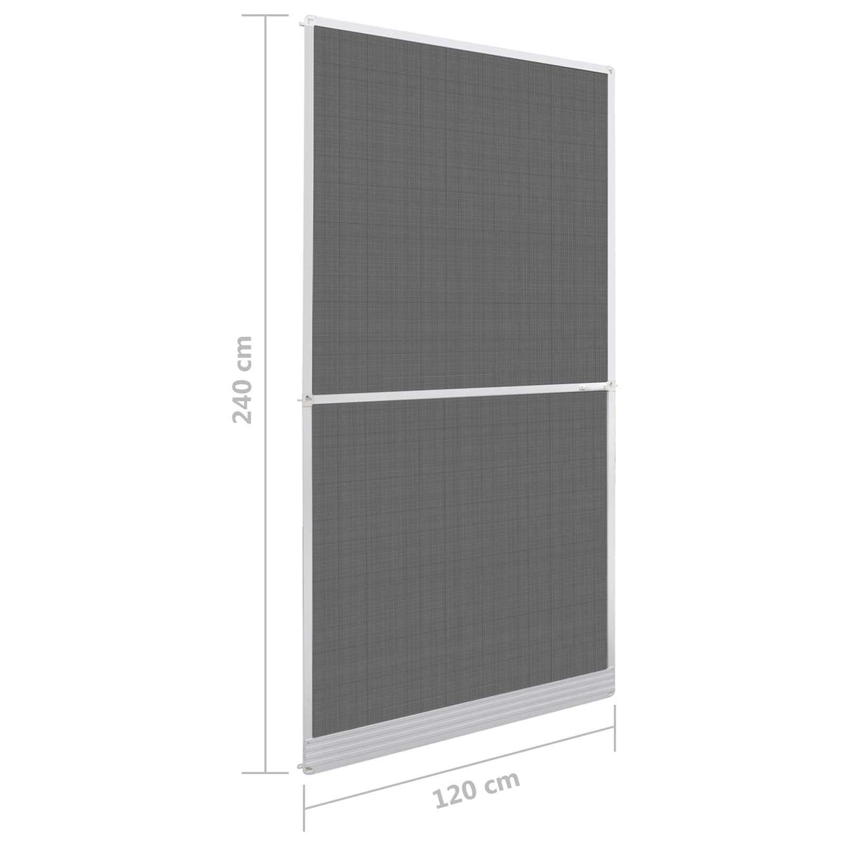 Svingbart insektnet Hvid og sort 120 x 240 cm