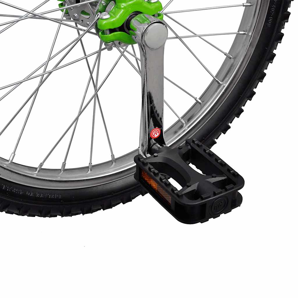 Ethjulet cykel 20 tommer justerbar grøn