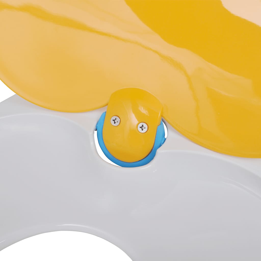 soft close-toiletsæde voksne/børn hvid og gul