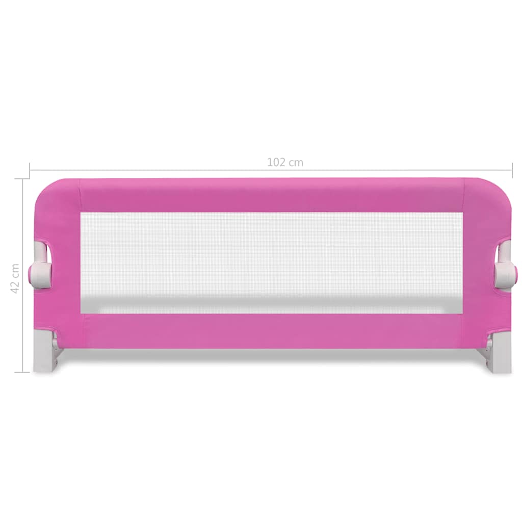 sengehest til børn 2 stk. 102 x 42 cm pink