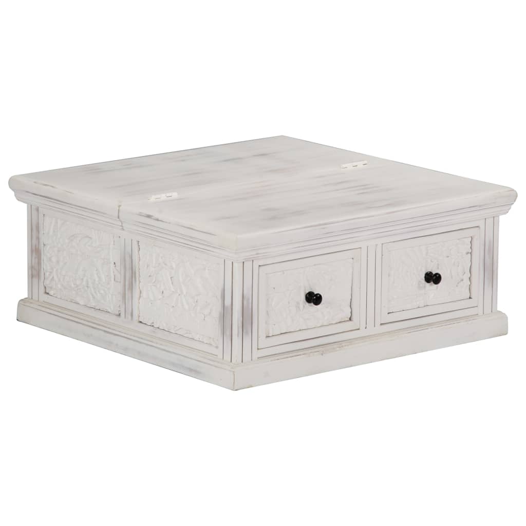 sofabord 70x70x30 cm massivt mangotræ