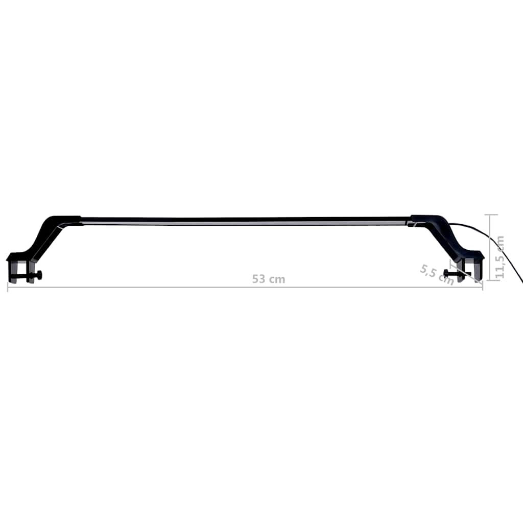 LED-lampe til akvarium med klemmer 55-70 cm blå og hvid