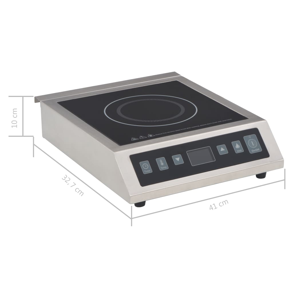 elektrisk induktionskogeplade med touch-panel 3500 W