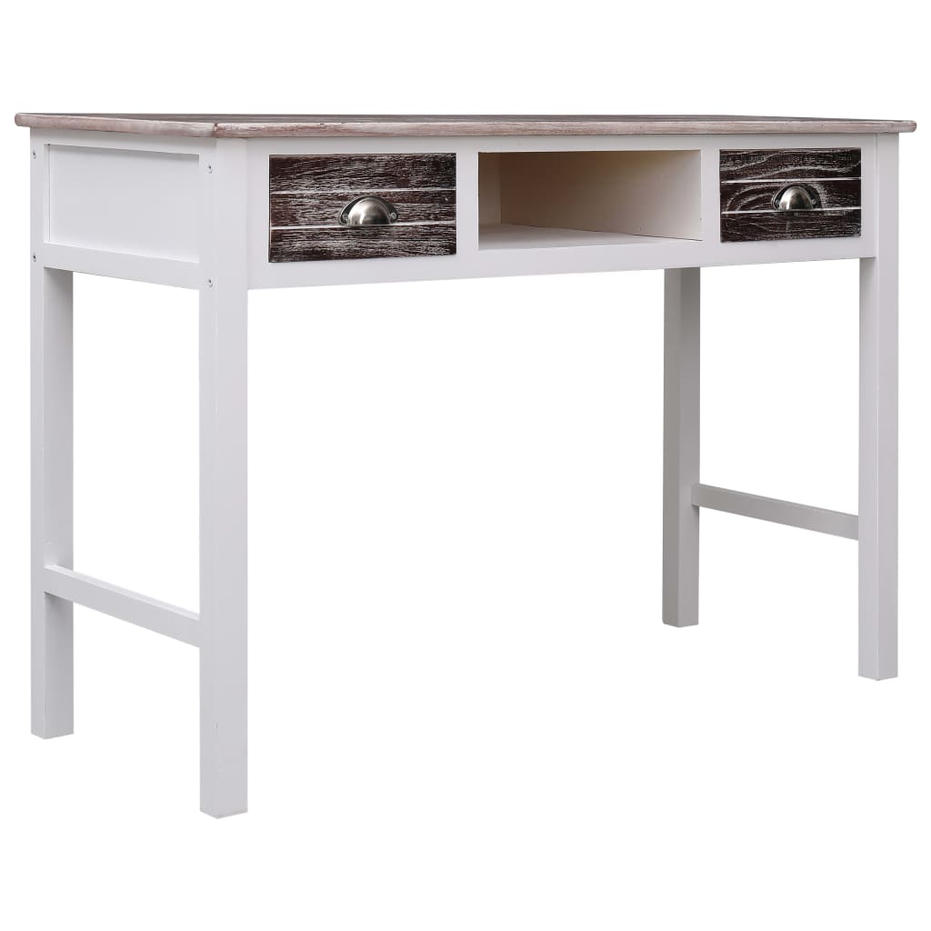 skrivebord 110 x 45 x 76 cm træ brun