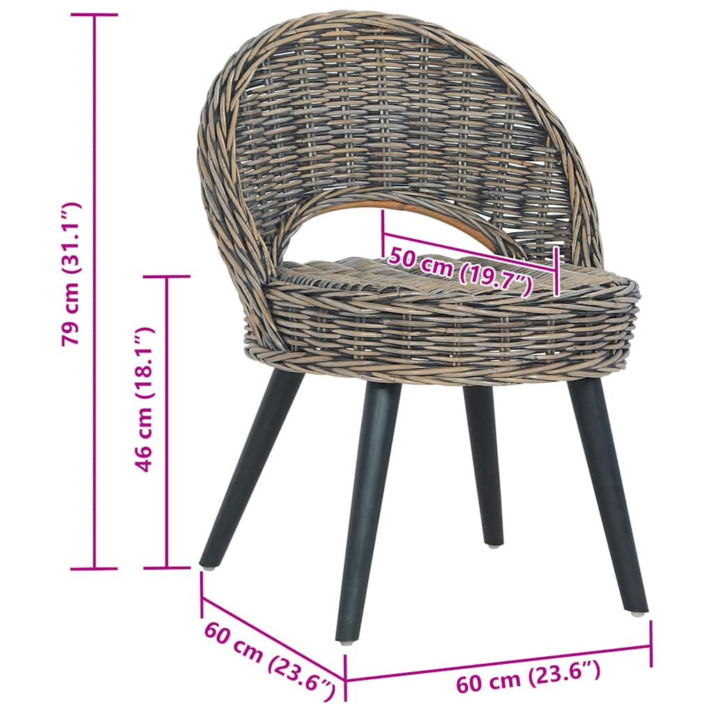 lænestol kubu-rattan sort