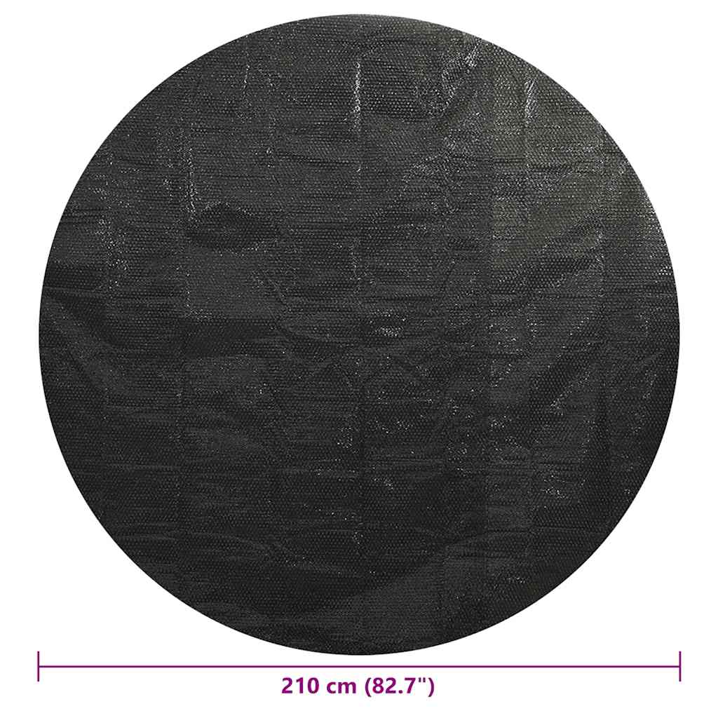 poolovertræk 210 cm PE sort
