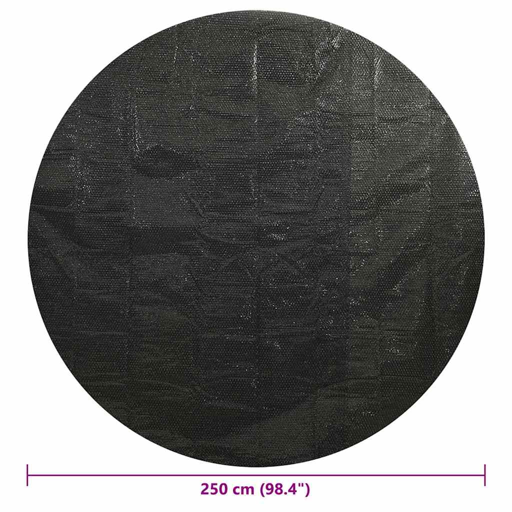 poolovertræk 250 cm PE sort