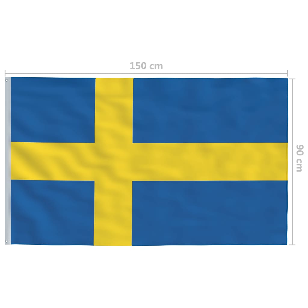 det svenske flag 90x150 cm