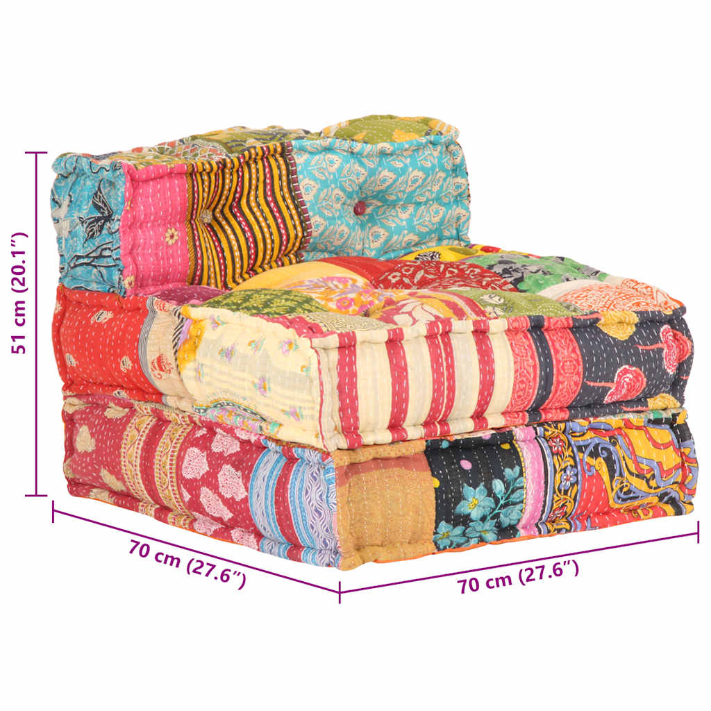 modulpuf stof patchwork