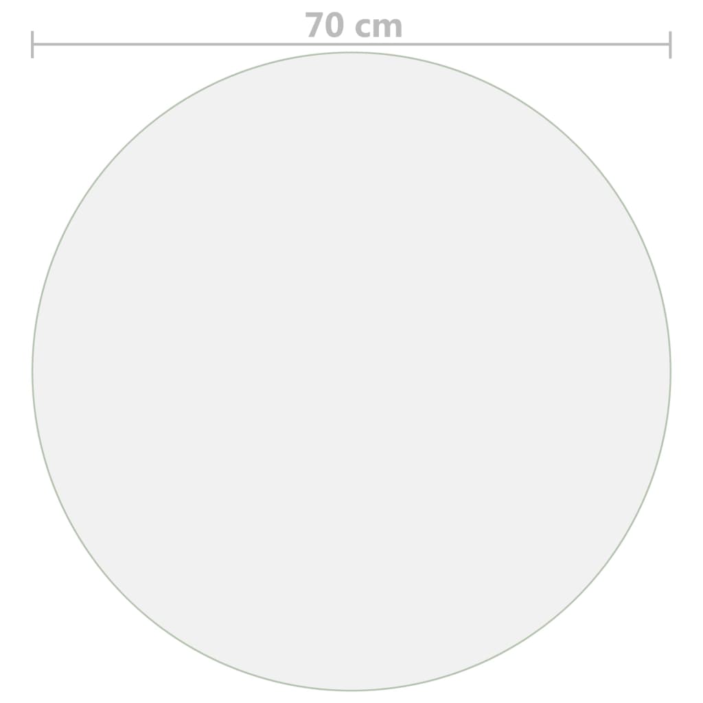 bordbeskytter Ø 70 cm 1,6 mm PVC mat