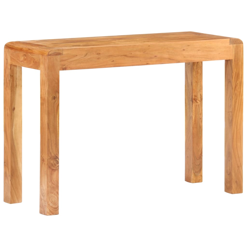 konsolbord 110x40x76 cm massivt akacietræ med honningfinish