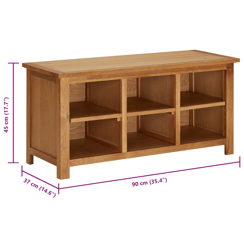 skoreol 90x37x45 cm massivt egetræ