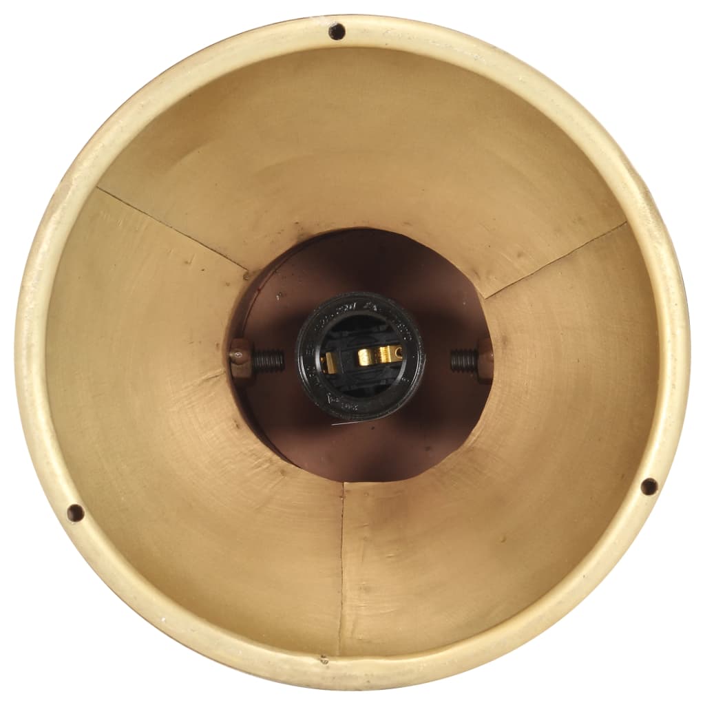 industriel loftlampe E27 mangotræ messingfarvet