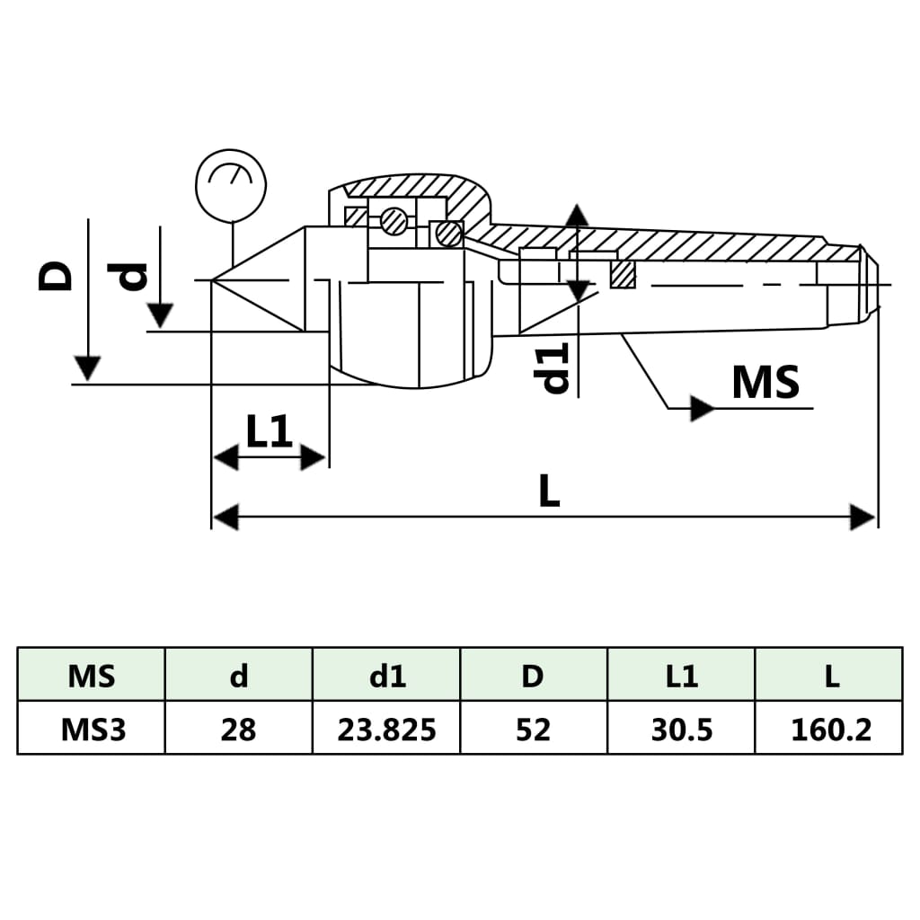 let roterende medløbspinol DM313 MT3/MK3
