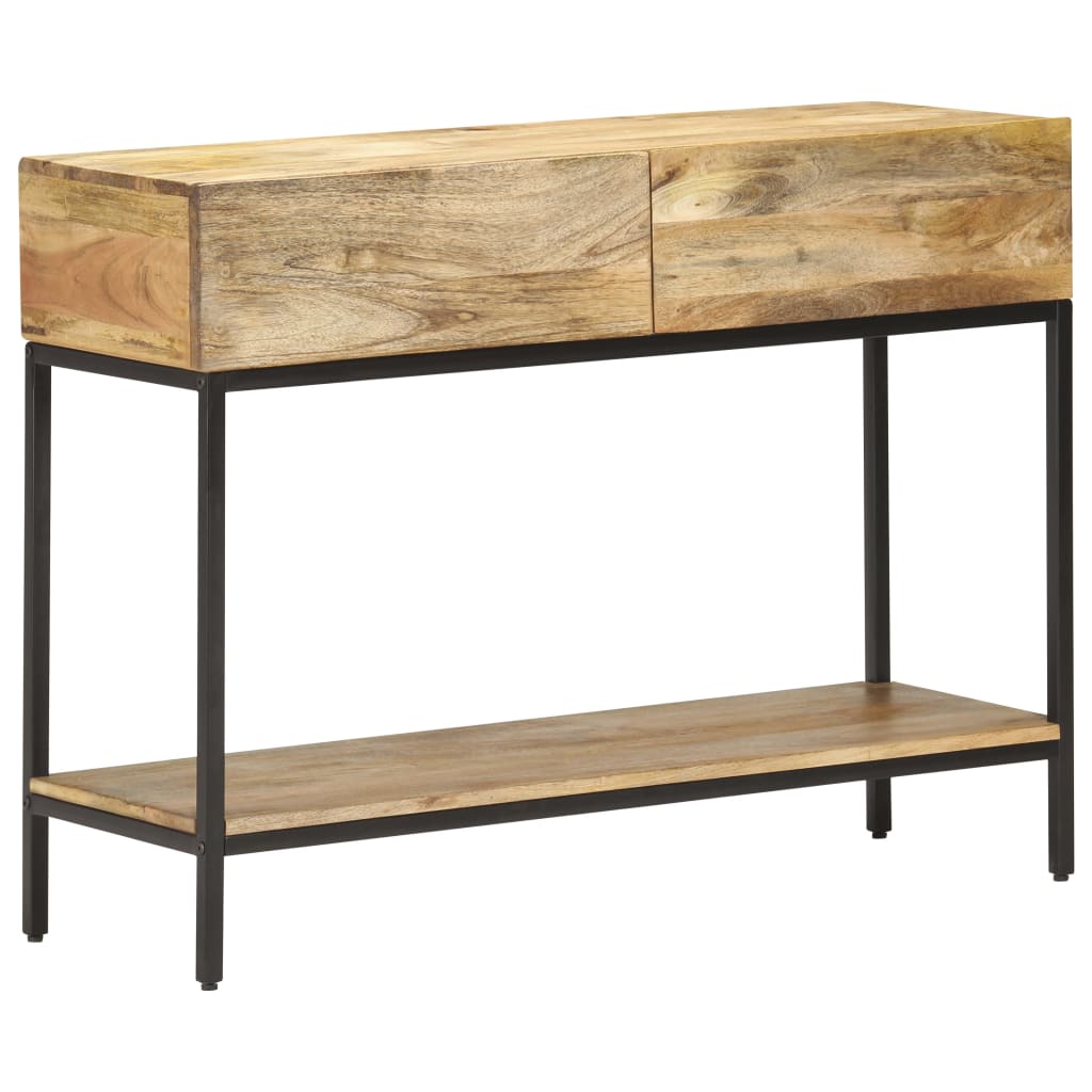 konsolbord 100x35x76 cm massivt mangotræ