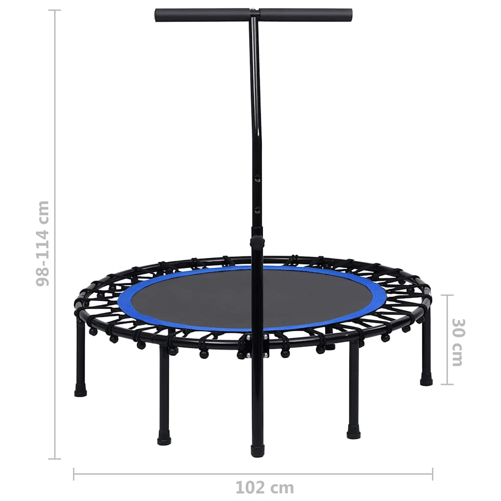 fitnesstrampolin med håndtag 102 cm