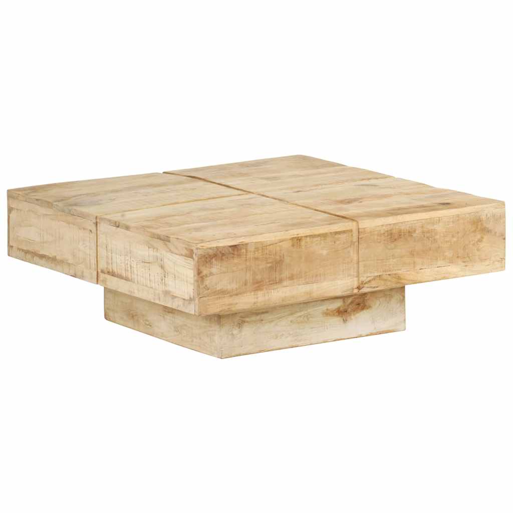 sofabord 80x80x28 cm massivt mangotræ