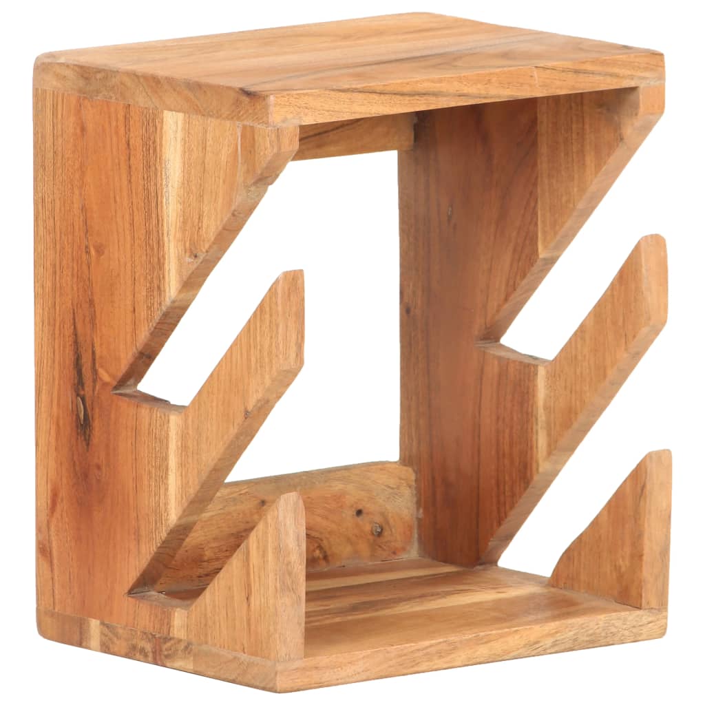 væghængt skateboardstativ 25x20x30 cm massivt akacietræ