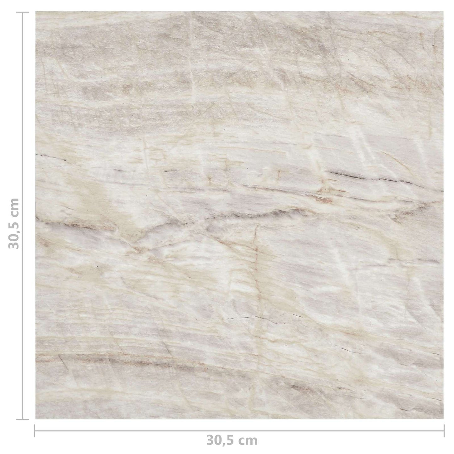 Gulvplanker Brun og Beige 5,11 m² 55 stk. PVC