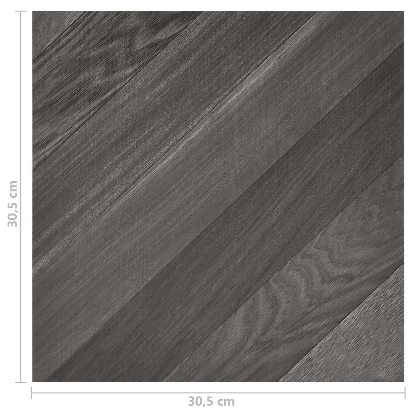 Gulvplanker Grå 5,11 m² 55 stk. PVC