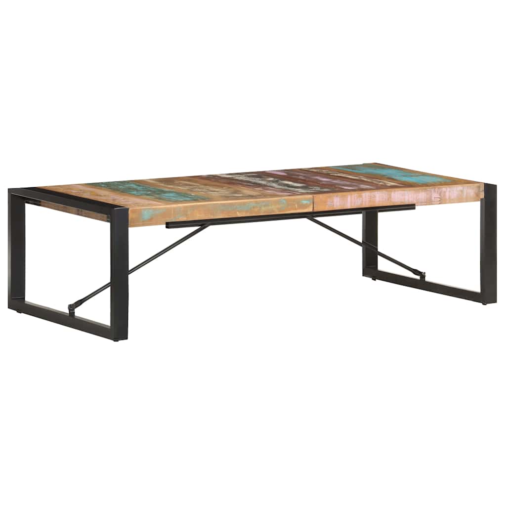 sofabord 140x70x40 cm massivt genbrugstræ