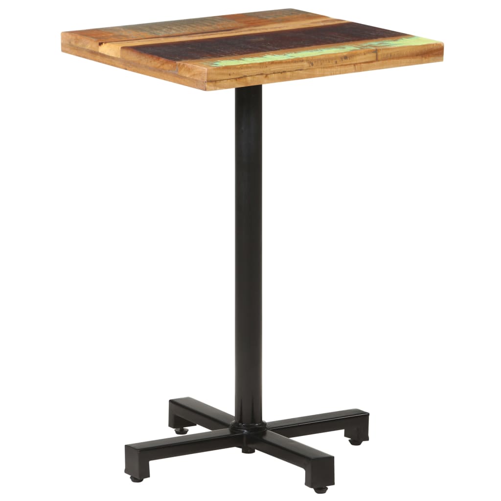 bistrobord 50x50x75 cm firkantet massivt genbrugstræ