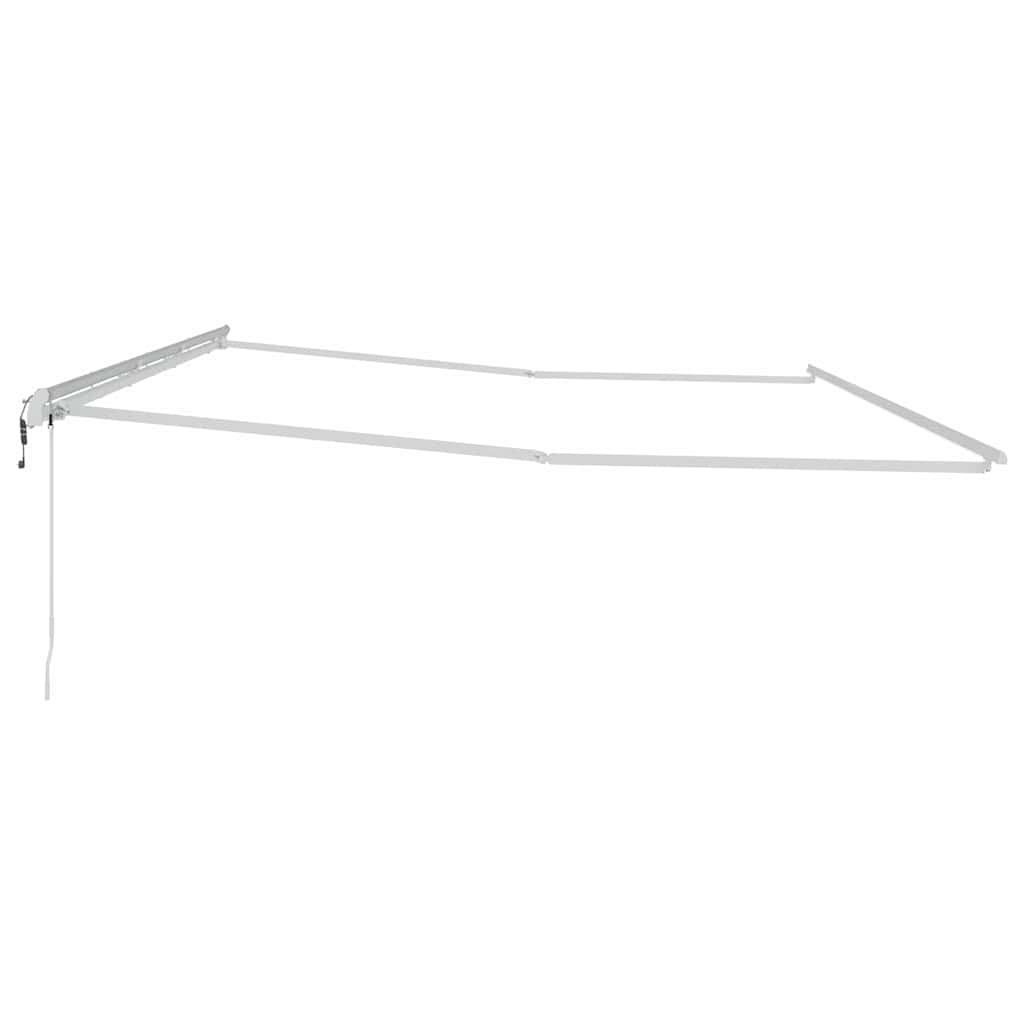 Markiseramme Hvid 600 × 300 cm Aluminium
