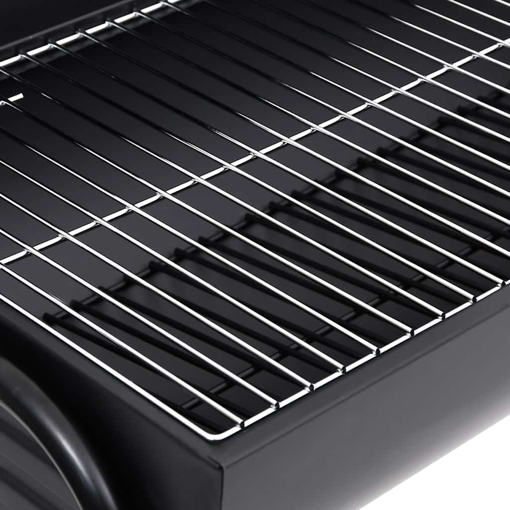 tøndegrill med 2 grillriste 80x95x90 cm stål sort