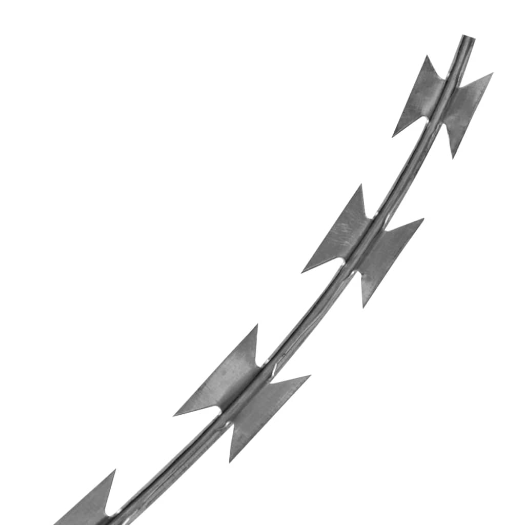 pigtråde 2 stk. 60 m spiralformet galvaniseret stål