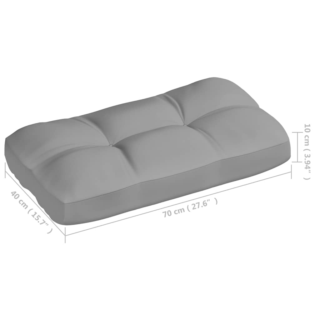 hynder til pallesofa 7 stk. grå