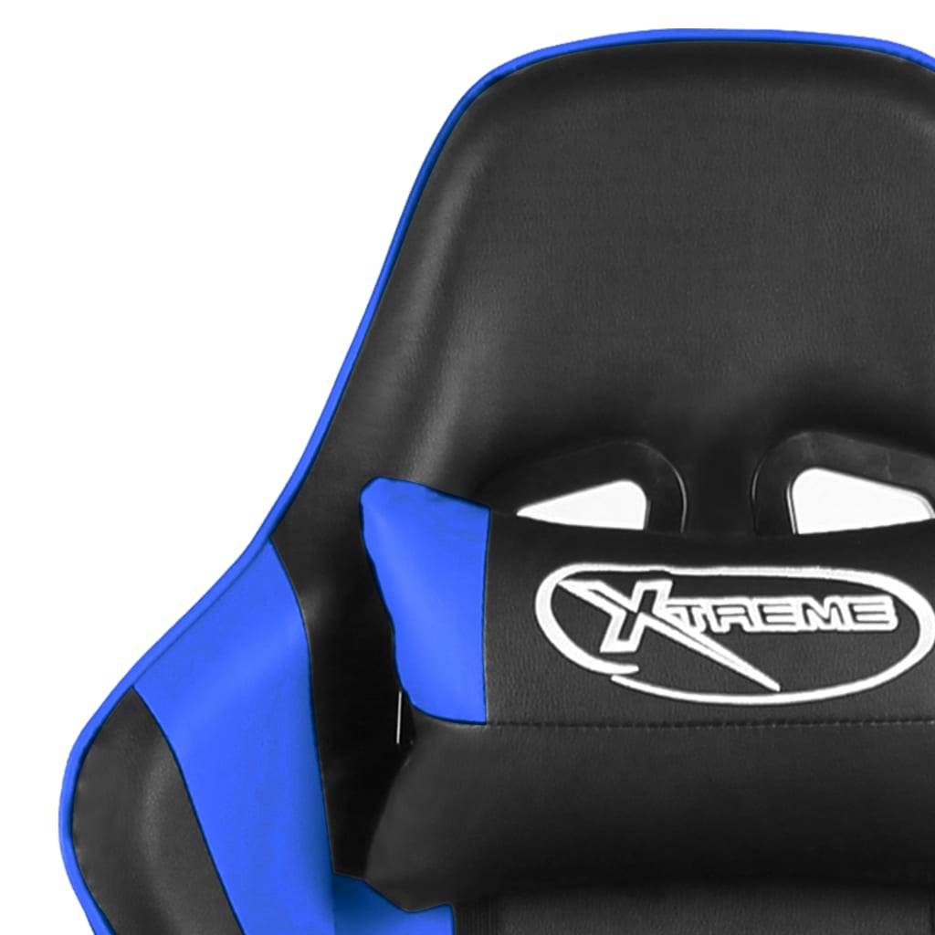 drejelig gamingstol PVC blå