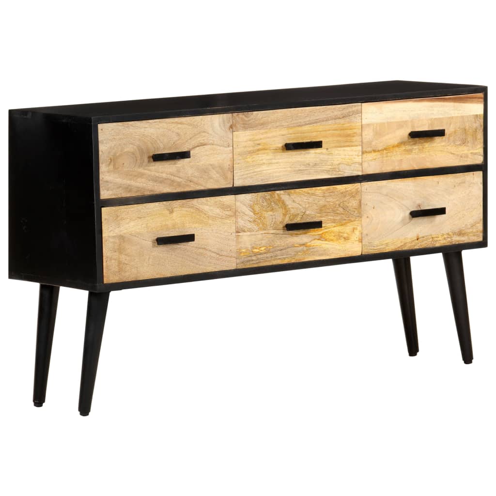 skænk 110x33x64 cm massivt mangotræ