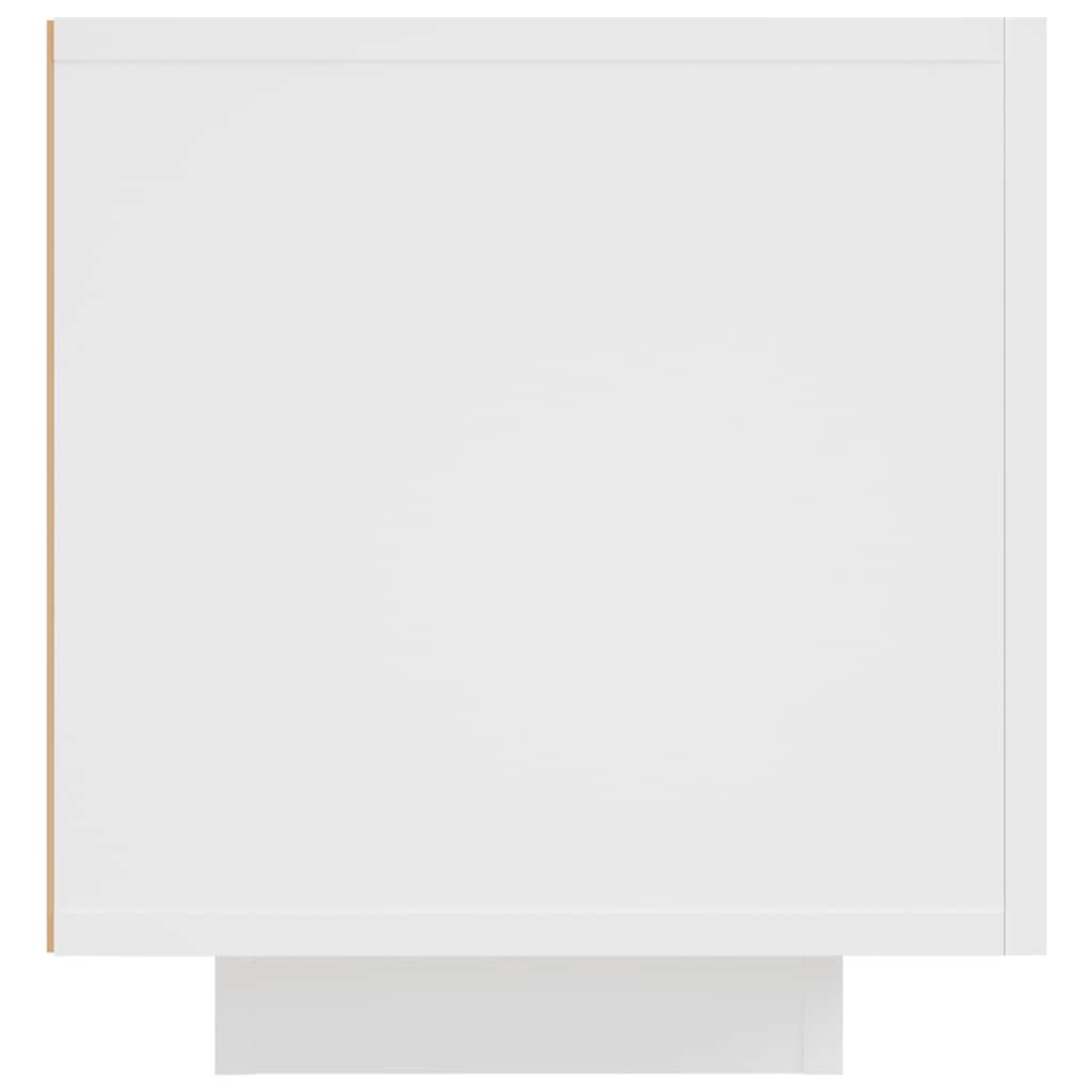 tv-skab med LED-lys 160x35x40 cm hvid