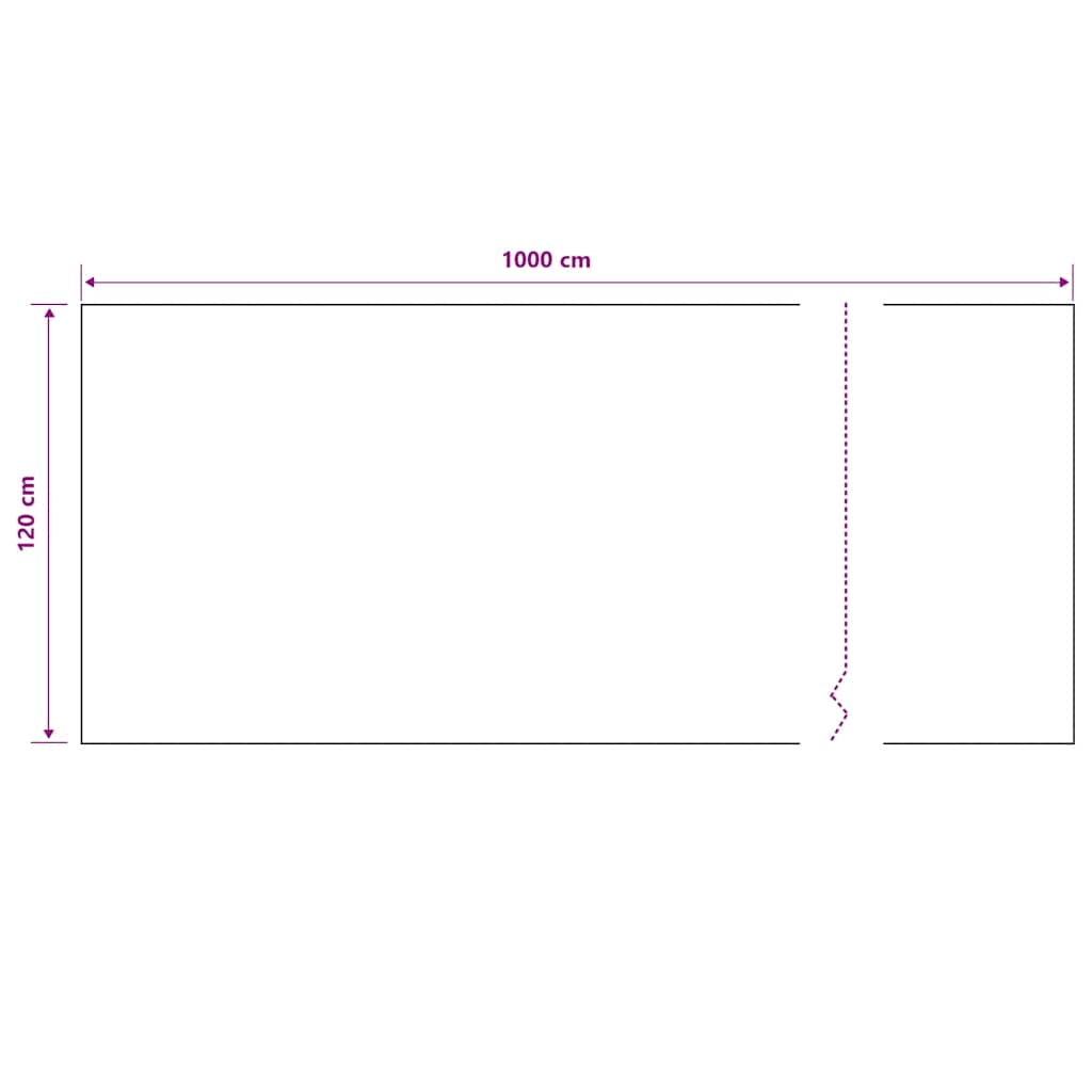 afskærmning 1,2x10 m HDPE 195 g/m² sort
