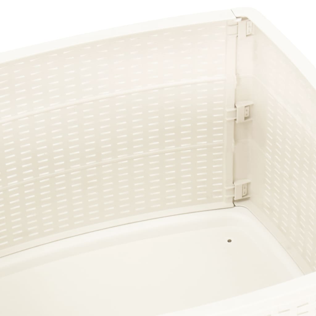 havebord 53x53x40 cm plastik hvid