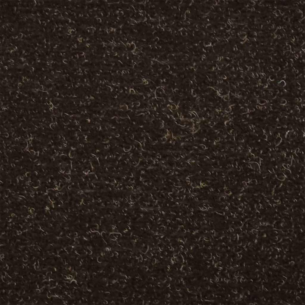 trappemåtter selvklæbende 10 stk. 65x21x4 cm mørkebrune halvrund store