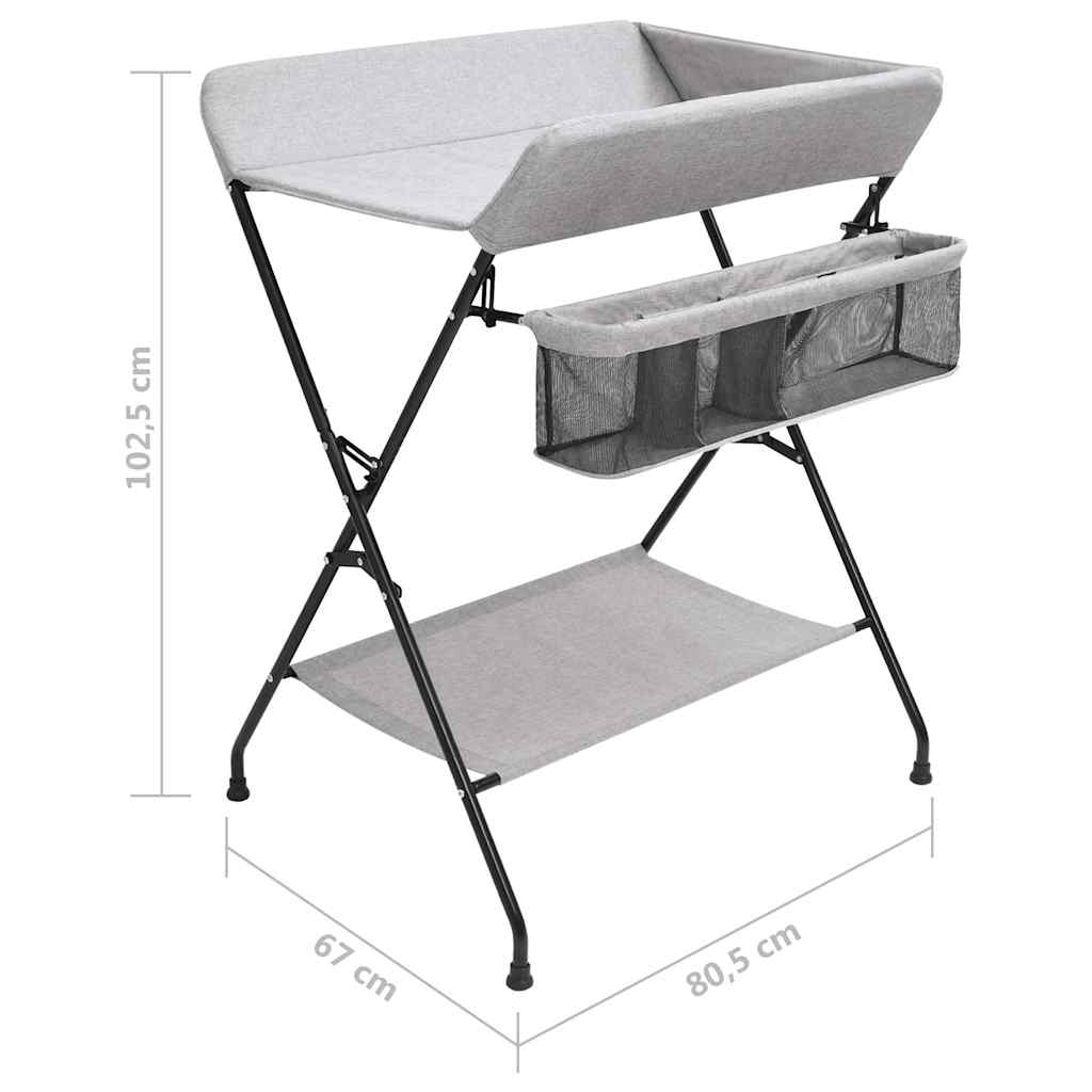 puslebord jern lysegrå