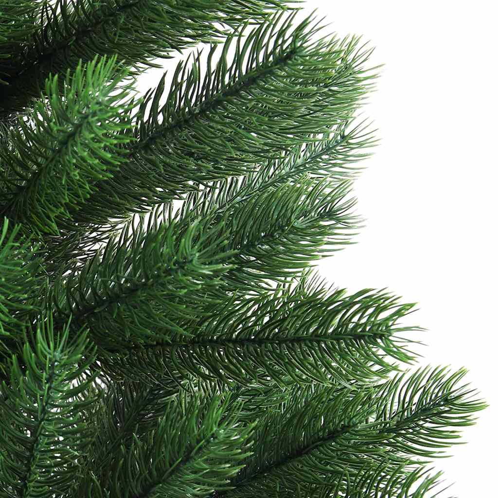 kunstigt juletræ med lys og kuglesæt 65 cm grøn