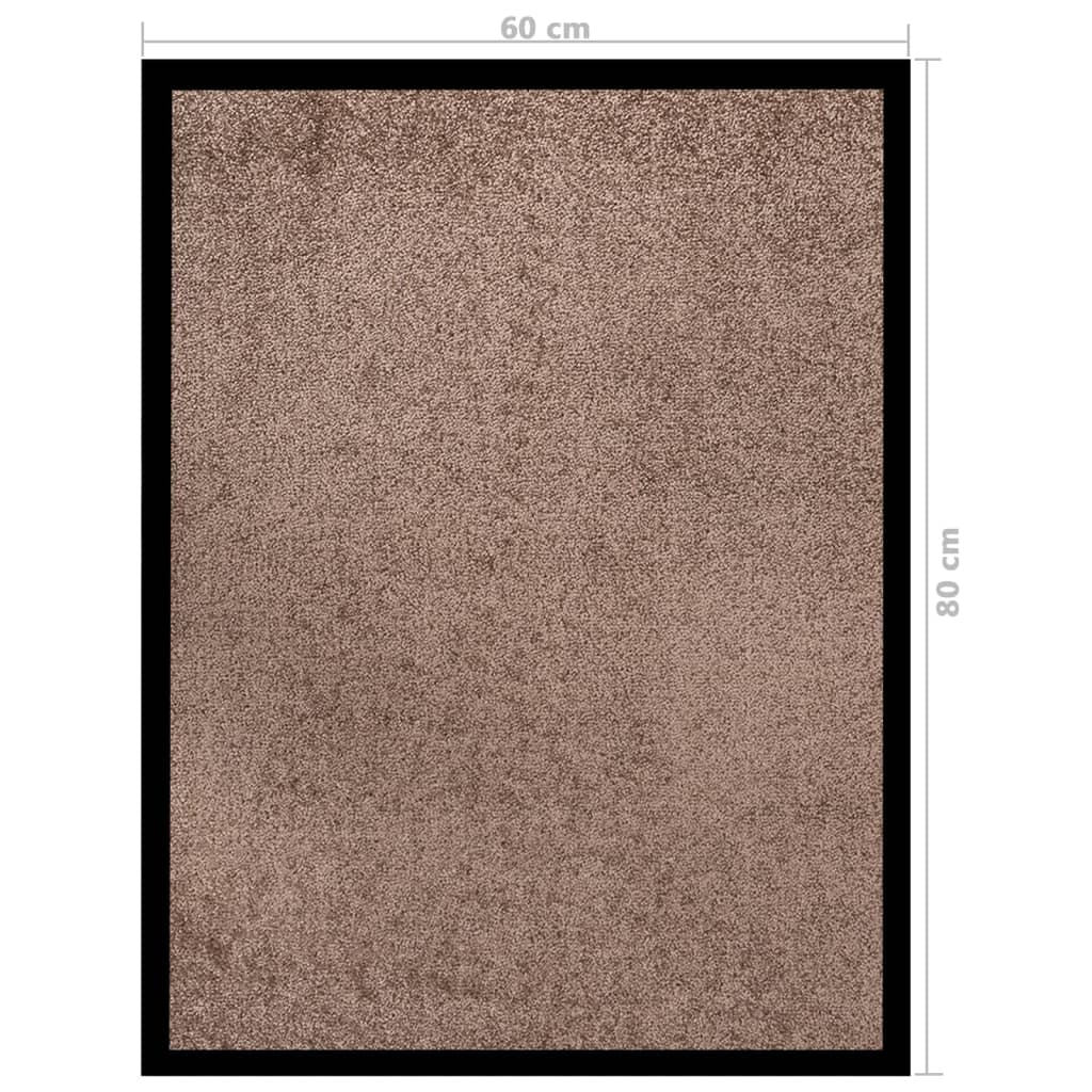 dørmåtte 60x80 cm brun