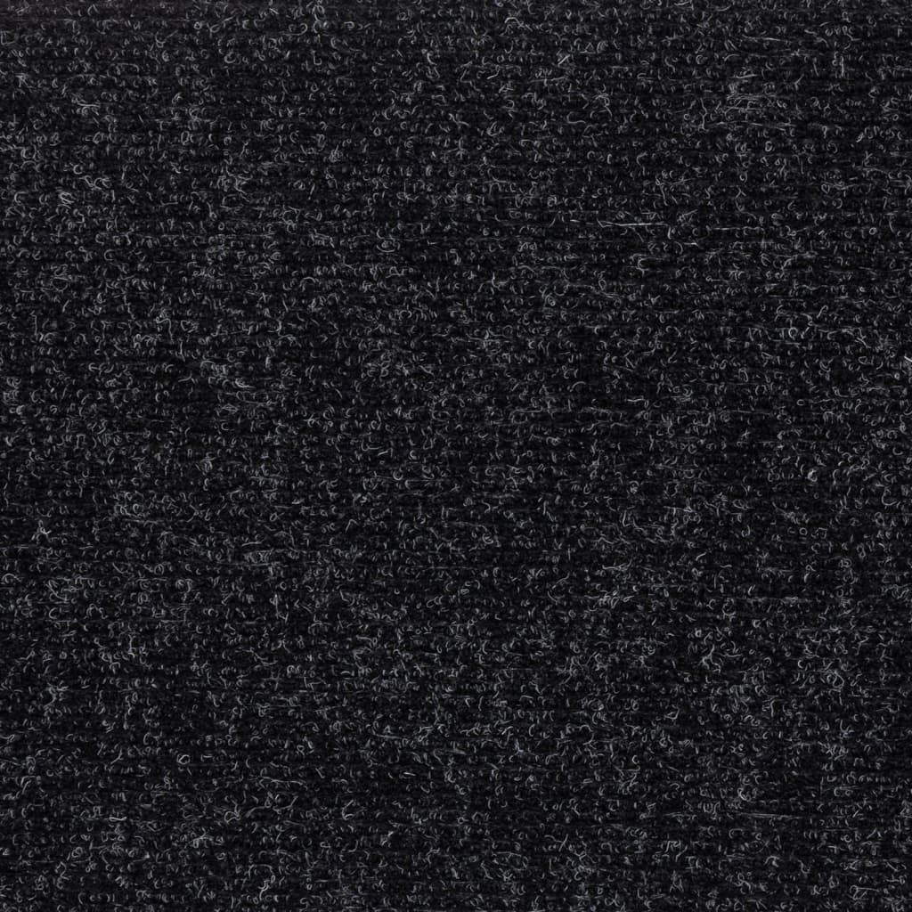 trappemåtter selvklæbende 15 stk. 60x25 cm sorte rektangulære