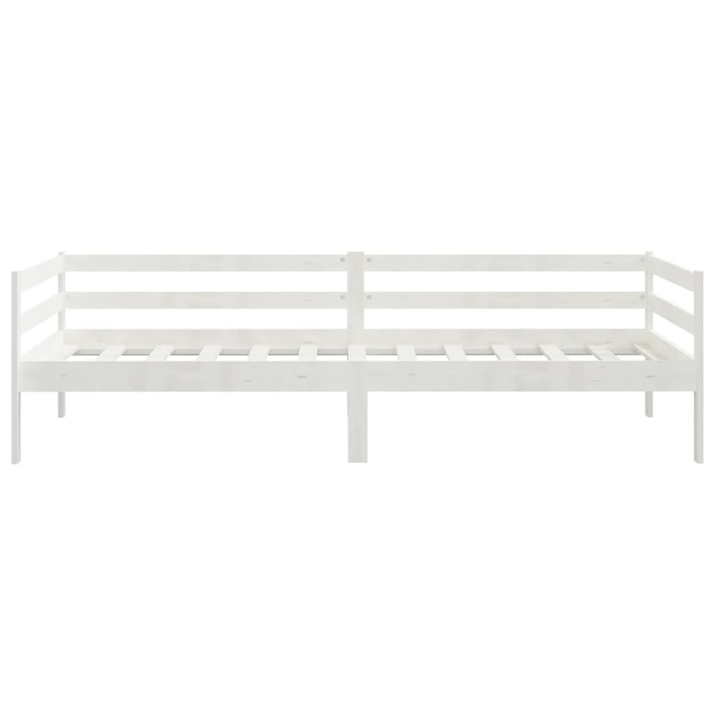 daybed 90x200 cm massivt fyrretræ hvid