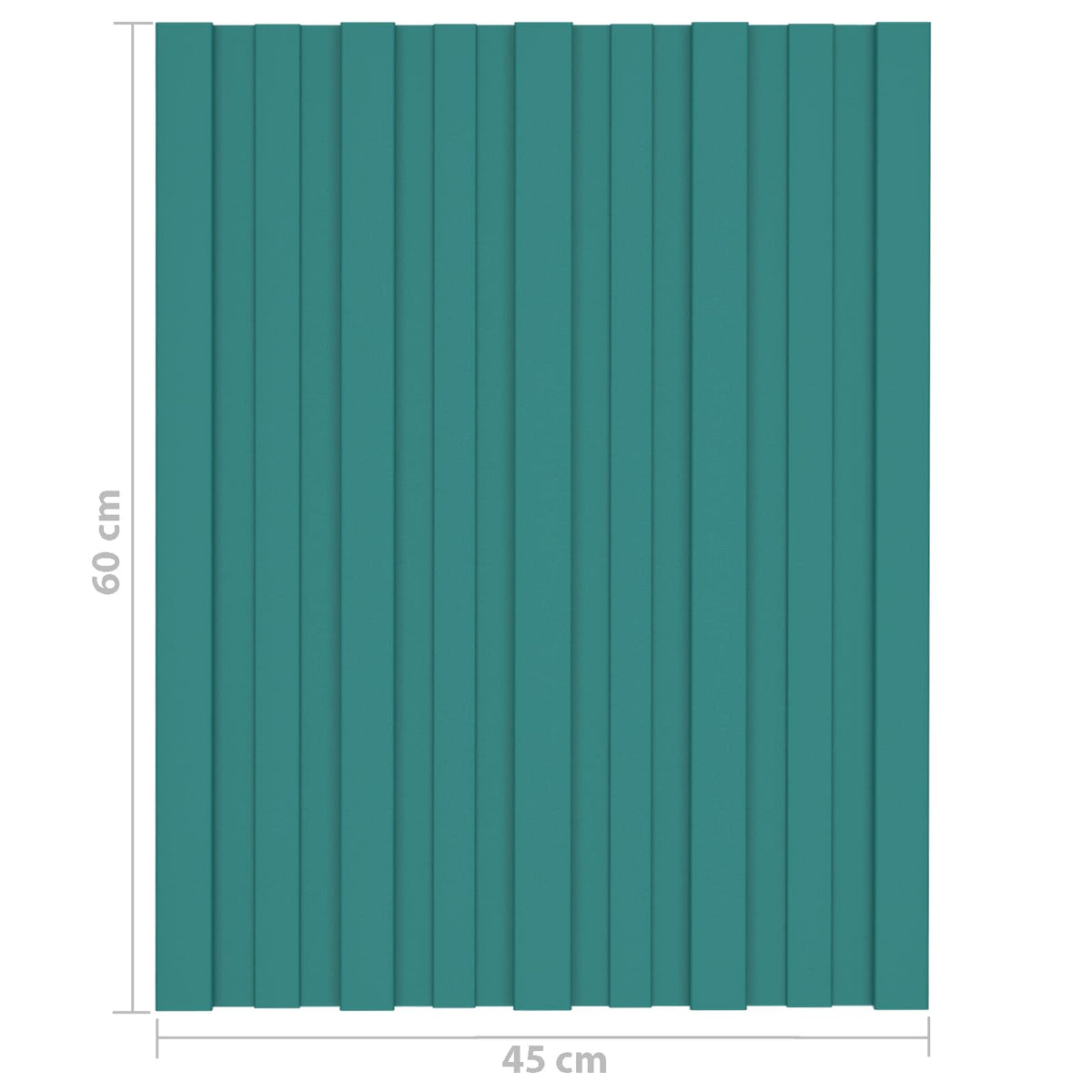 Tagpanel 12 stk. Grøn 60 x 45 cm Galvaniseret stål